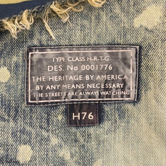 The Heritage by America 1776 Denim Distillery Men’s Shirt Tye Dye XL Cotton - Picture 10 of 10